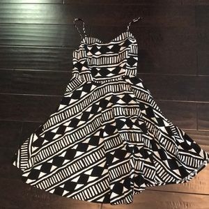 Black and white sun dress